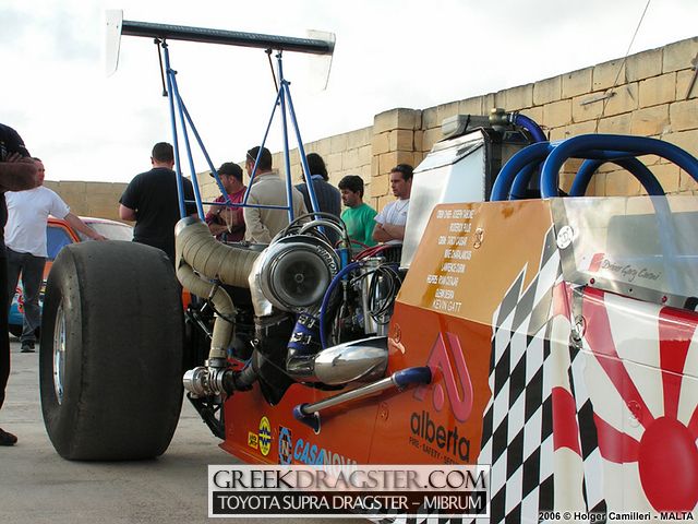 Toyota Supra Dragster - Mibrum Racing Team - Athens (c) www.greekdragster.com - The Greek Dragster Site