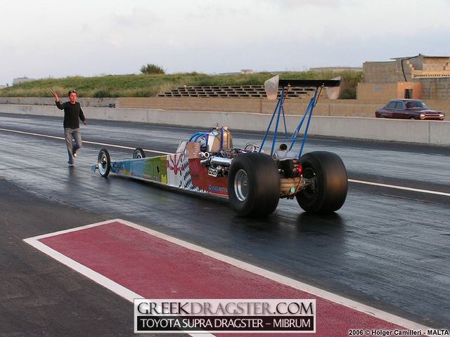 Toyota Supra Dragster - Mibrum Racing Team - Athens (c) www.greekdragster.com - The Greek Dragster Site