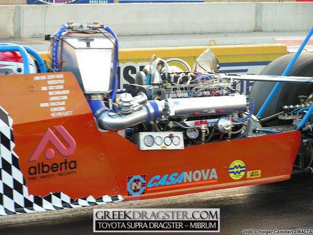 Toyota Supra Dragster - Mibrum Racing Team - Athens (c) www.greekdragster.com - The Greek Dragster Site